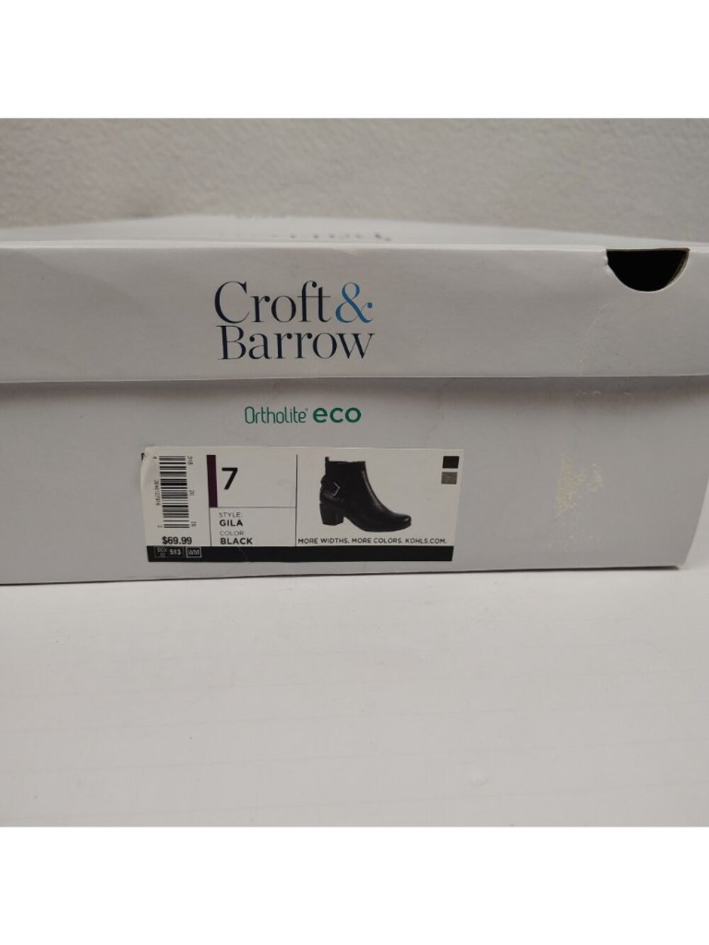 Croft & Barrow Gila High Heel Ankle Boots Women's sz 7 Faux Leather - Picture 10 of 13